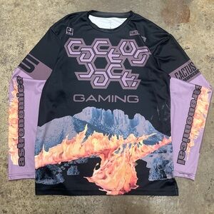 Cactus Jack The Scott’s CJ Gaming Long Sleeve Shirt Men’s Large Graphic Hip hop